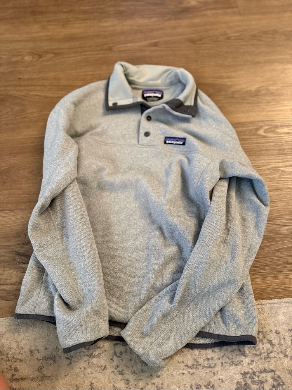 Patagonia Gray Synchilla Snap-T Fleece Pullover
